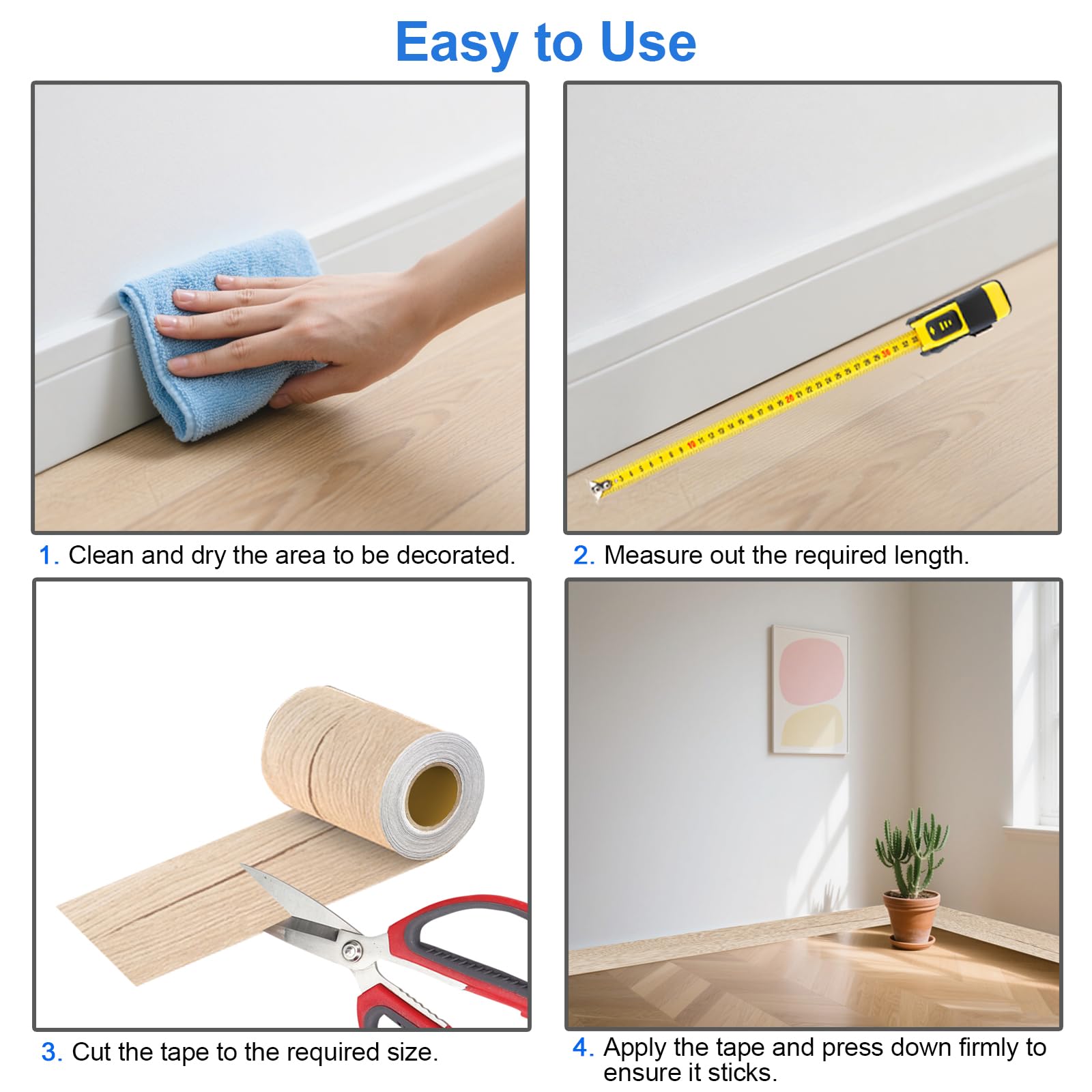 Lifuncren 5M Woodgrain Patterned Duct Tape, Wood Effect Repair