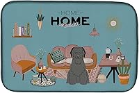 Vista 500 de Caroline's Treasures CK7824DDM - Tapete absorbente para secado de platos con diseño de bulldog inglés, rojo y blanco, para encimera de cocina, 14 x