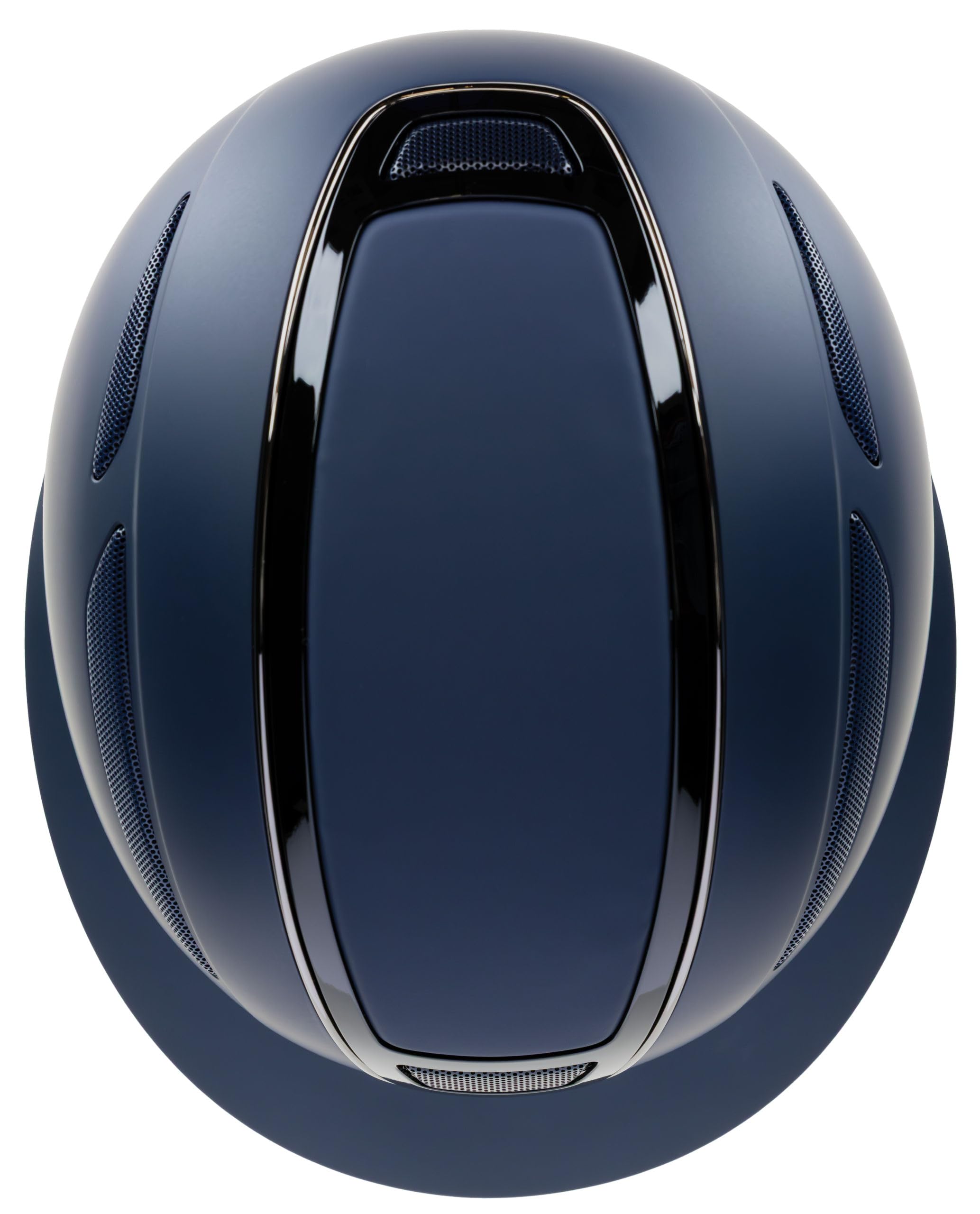 Covalliero Casco da equitazione Elite Polo, donna e bambino, blu, circonferenza testa 59-61 cm, resistente agli urti, con polo, con sistema di ventilazione