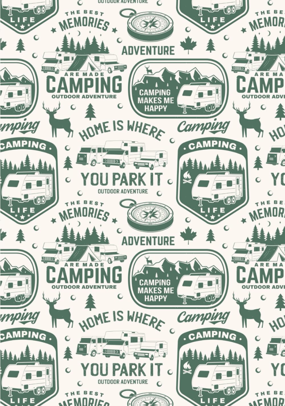 Camping Journal & RV Travel Logbook: RV Trip Caravan Holiday Campsite Record & Adventure Travel Notebook: Campsite Caravan Holiday Record & Adventure Travel Notebook