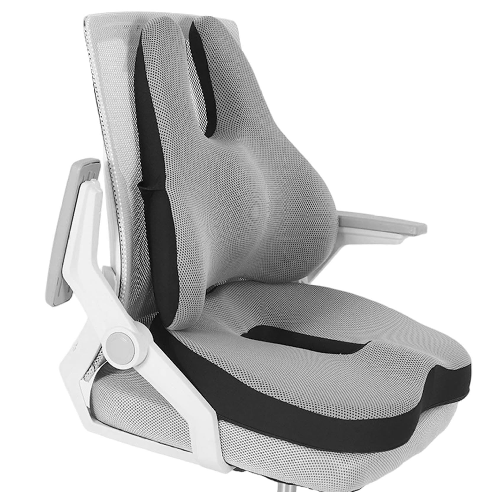 Cojín de apoyo lumbar 2 en 1 de espuma viscoelástica para respaldo y cojín de asiento, transpirable, antideslizante, para silla de oficina, para escritorio, juegos, respaldo de asiento de coche para