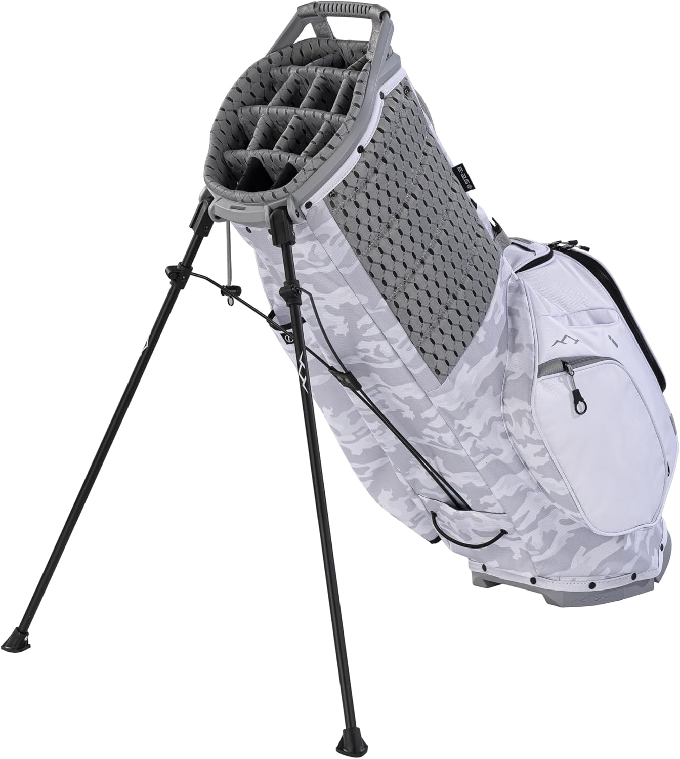 Sun Mountain Men's Eclipse 3.5 Lightweight Stand Golf Bag 14-Way Top - 2025 Model, Snow Camo-White