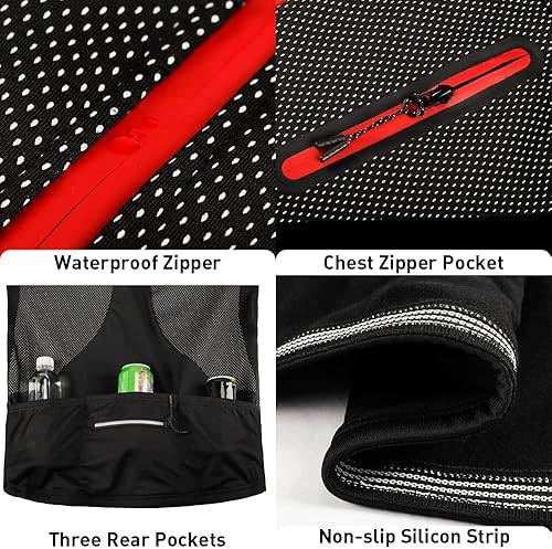 Miniatura 2 de Chaqueta de ciclismo para hombre, forro polar térmico, resistente al viento, transpirable, para ciclismo de montaña, softshell