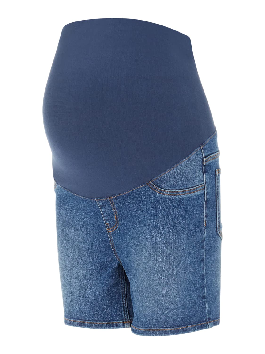 MAMALICIOUS Damen Mlamy Skinny Medium Blue V. Shorts