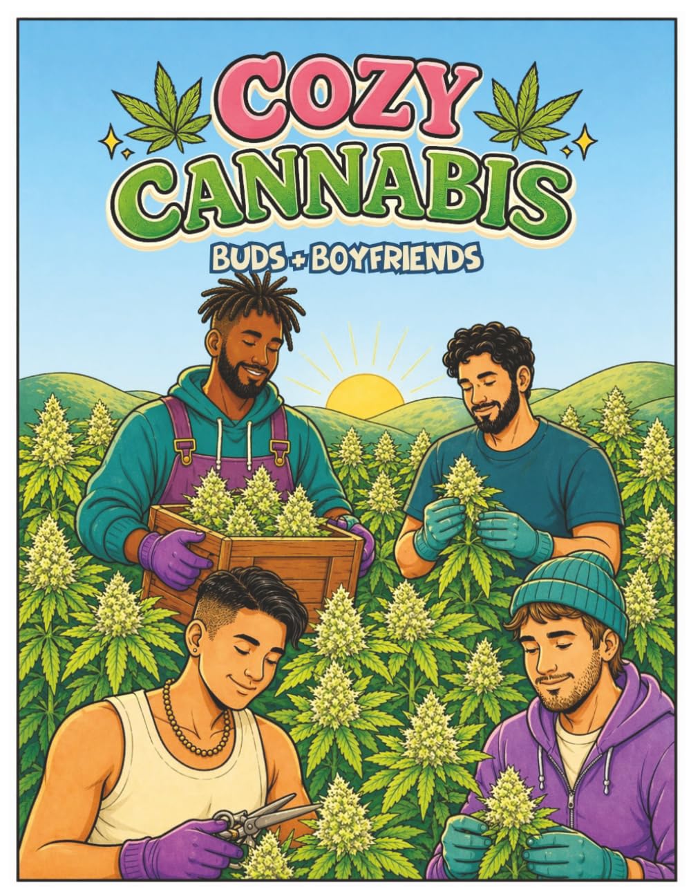 Cozy Cannabis: Buds & Boyfriends: Adult Coloring & Activity Book (Cozy Cannabis: Activity & Coloring Books)