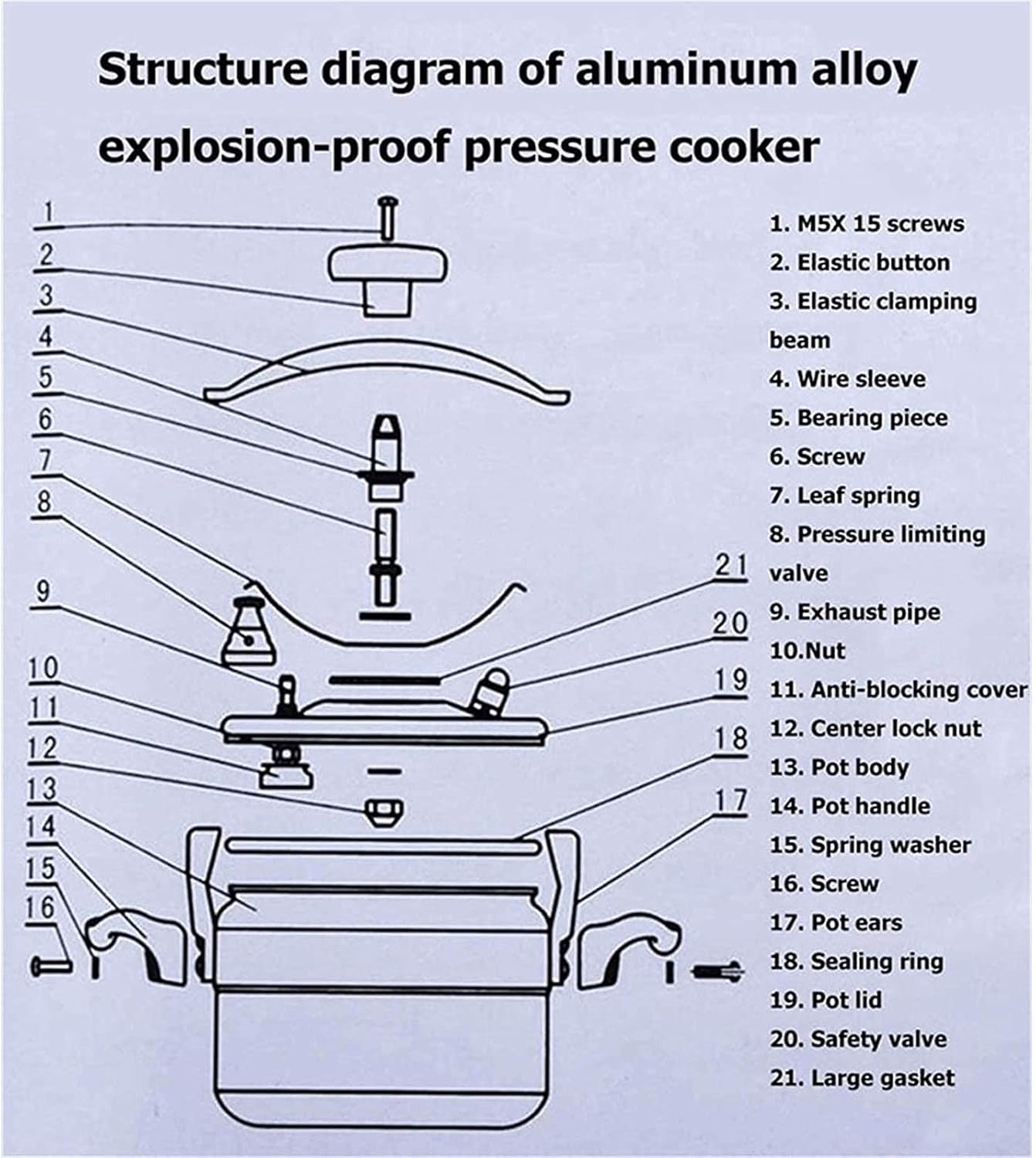 Household Cooker Large Capacity Explosion-proof Electric Pressure Cooker Family Gas Stove Hot Pot Special Price Hotel Restaurant Kitchen Cooking Pot (Size : 33L)