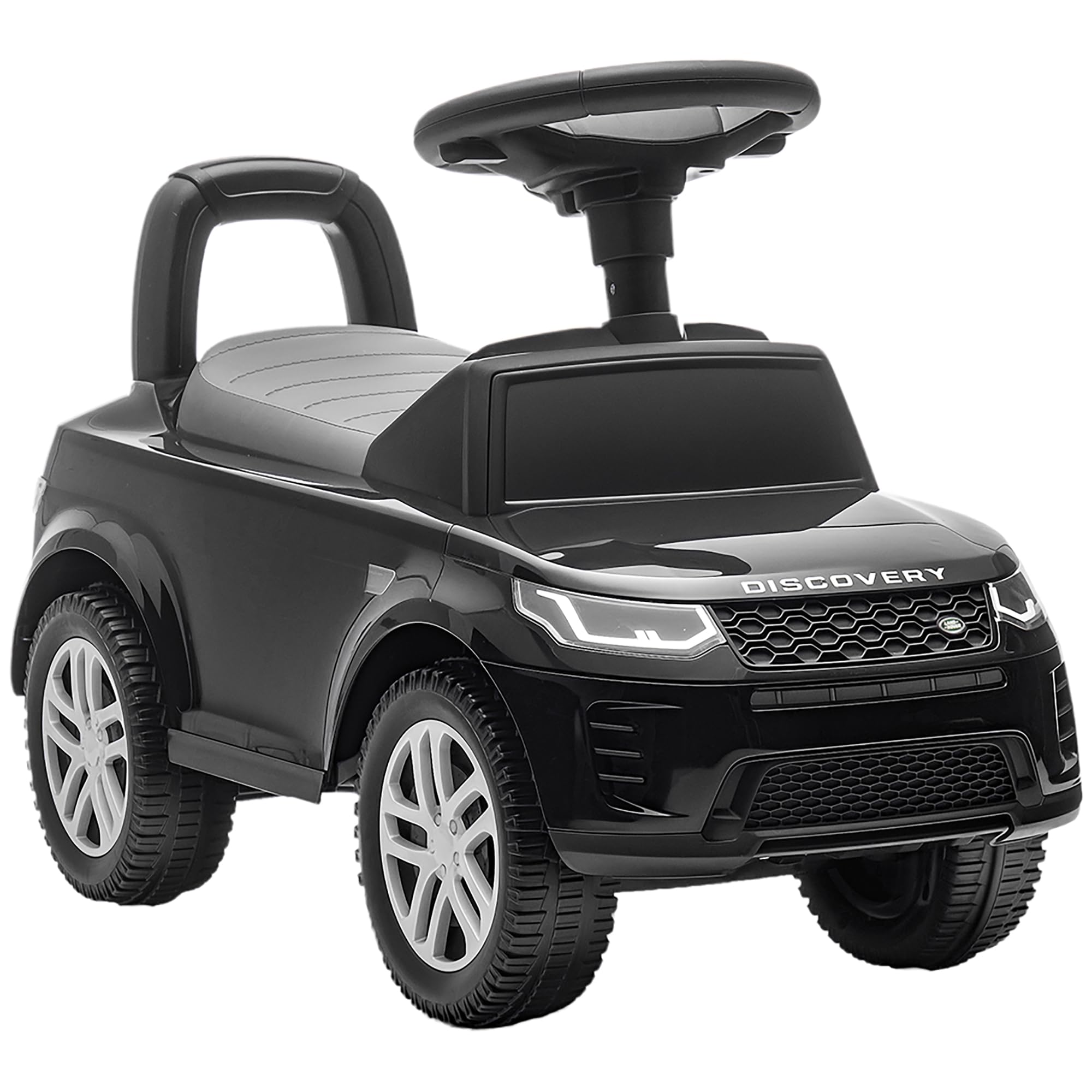 Aiyaplay Black Land Rover Licensed Ride On Car For Toddlers 18-36 Months - 65.5L X 28W X 42H Cm