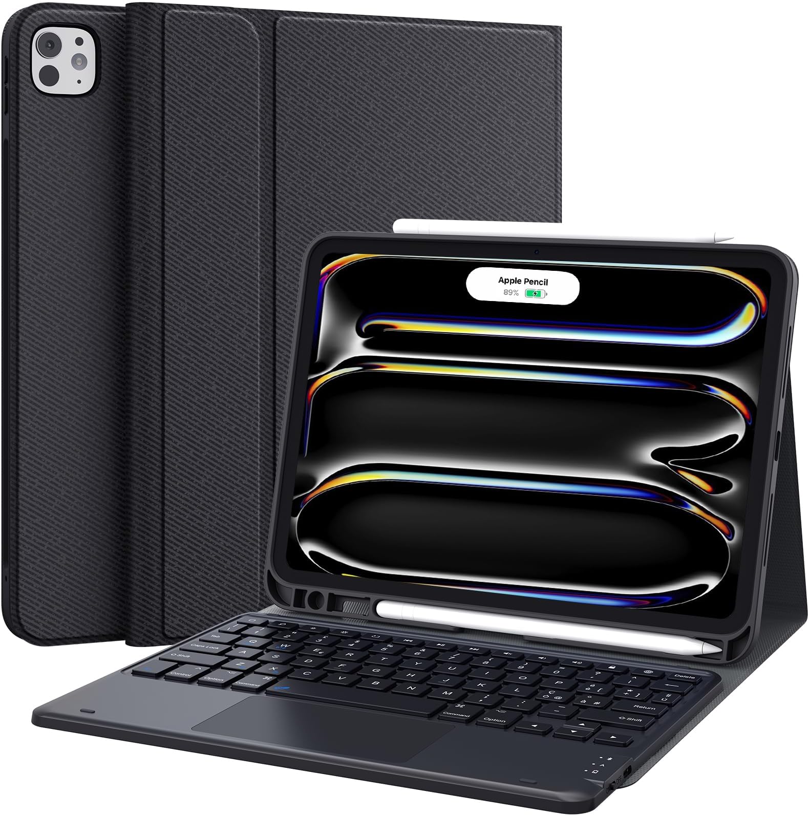 Tastiera Bluetooth Earto Per IPad Air 11 E Pro 11 - Retroilluminazione 7 Colori, Trackpad Multitouch, Design Magnetico - Foto 12