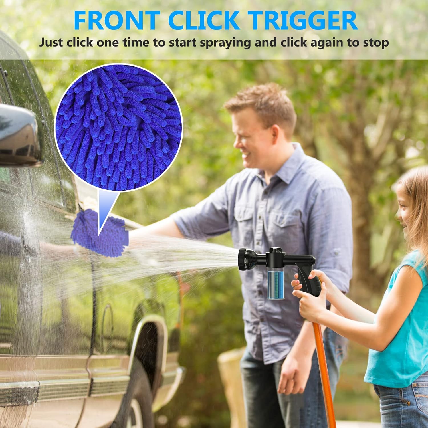 Buy Car Wash Nozzle,Garden Hose Nozzle with Soap Dispenser and Washing