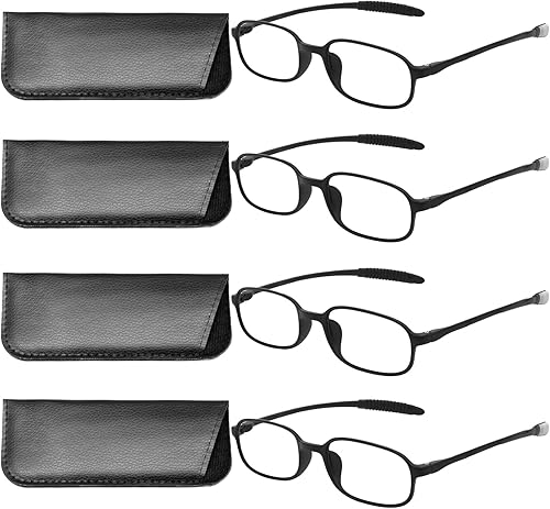 OCCI CHIARI Paquete de 4 lentes de lectura con bloqueo de luz azul para mujeres y hombres, protección UV 1.0 1.25 1.5 1.75 2.0 2.25 2.5 2.75 3.0 3.5