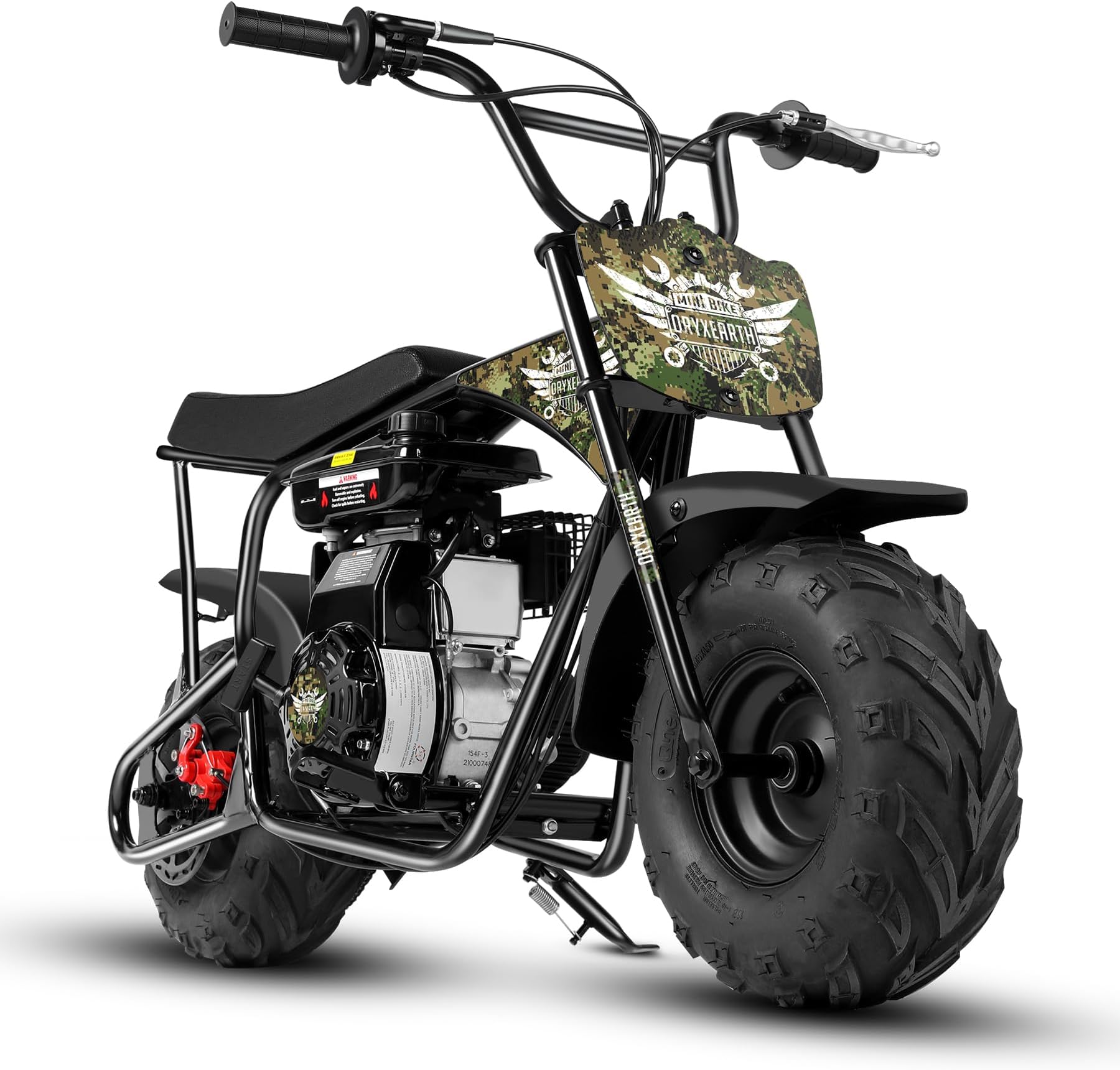 Oryxearth 105cc 4-Stroke Dirt Off Road Trail, 28mph, Gas Powered Mini Bike with Automatic Transmission and Pull Start for Adult and Teens, Weight Support 185 LBS