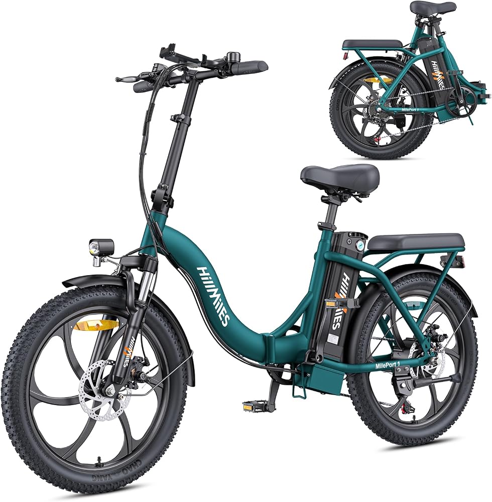 MilePort 1 Vélo Électrique Pliant Adulte, Autonomie 100 km,Pneus Fat 20×3.0