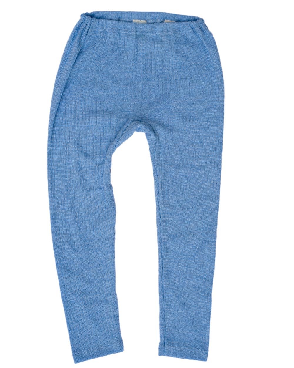 Cosilana Bleu Melange Children Leggings Pants Underwear, 45% Organic Cotton, 35% Organic Wool, 20% Silk (8-10 Years - Eu 140, )