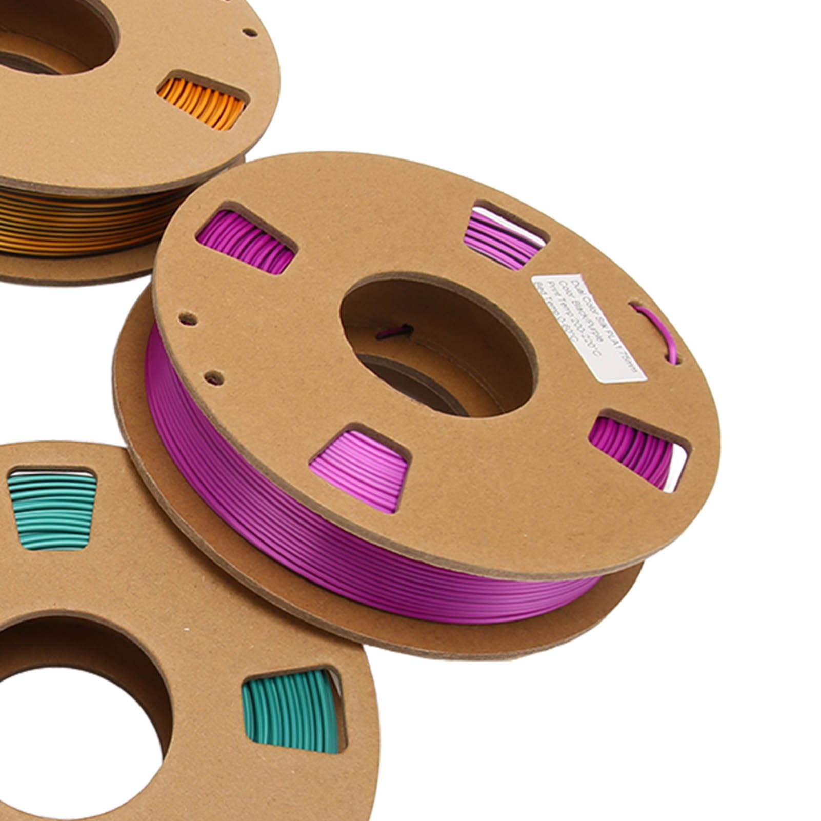 Filamento PLA de 1,75 Mm, Color Dual, 250 G X 4 Carretes, Gradiente