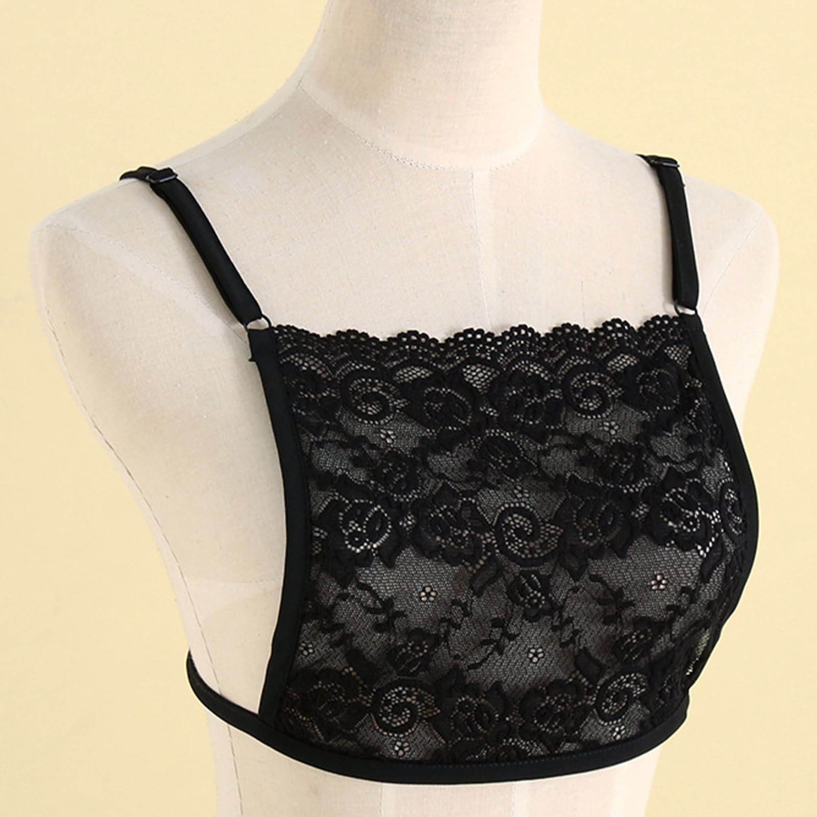 Camisole Débardeur Femme pour Décolleté Bas Caroco | en Dentelle Couverture Soutien-gorge Cache-décolleté