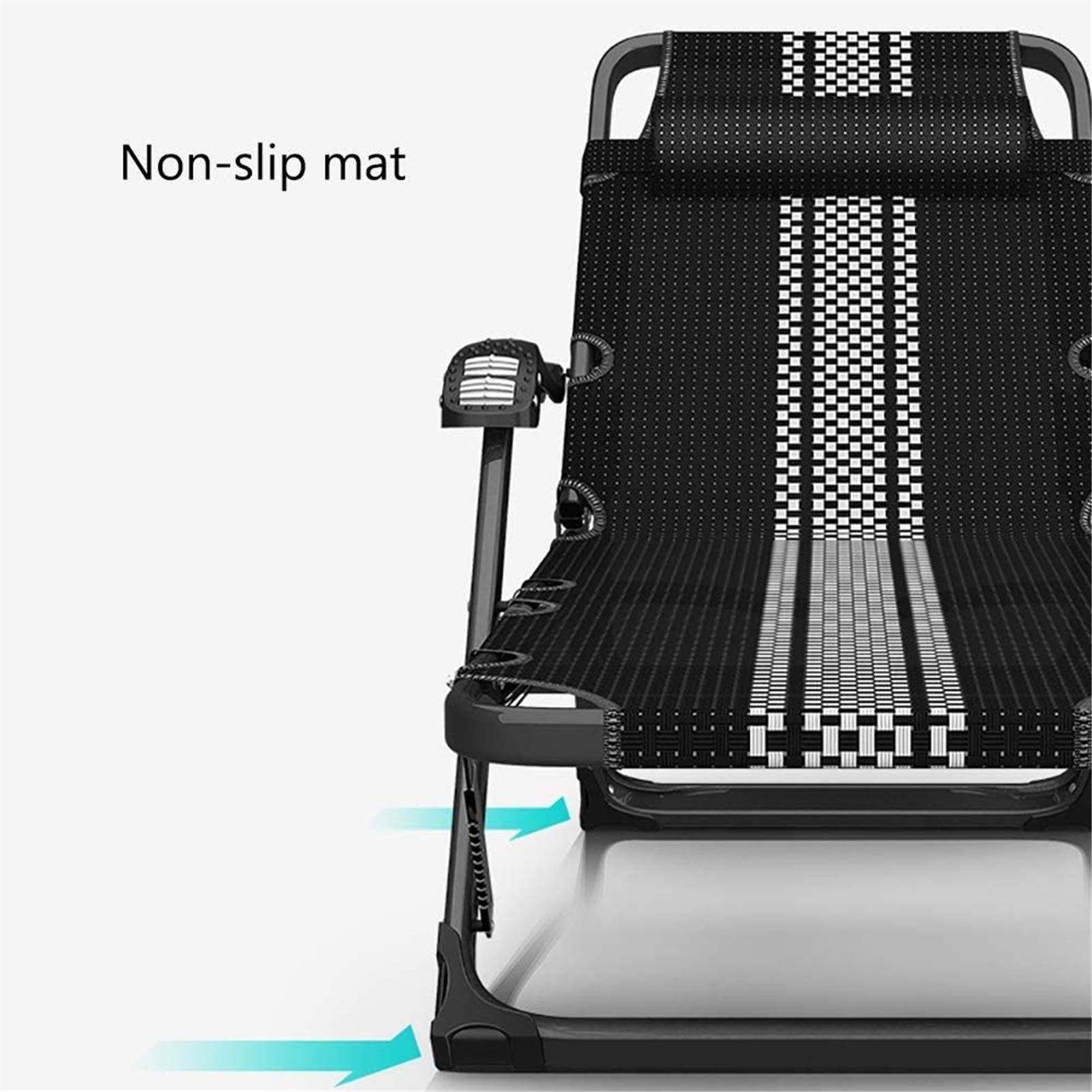 Lettino Prendisole Leggero Pausa Pranzo Multifunzionale Per Il Tempo Libero Per Adulti Ufficio Siesta Bed Home BackreDeck Sedia Da Spiaggia Portatile Da Campeggio, Carico 200kg Comfortable anniversary