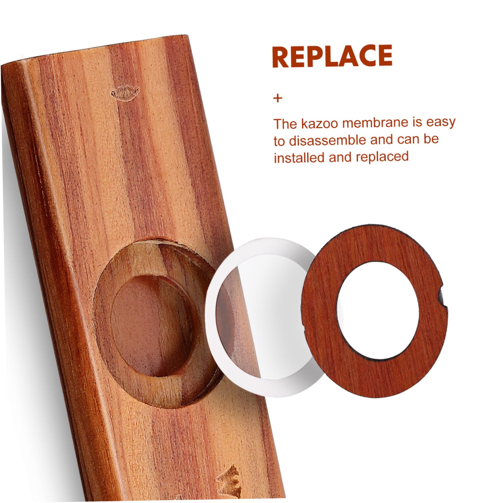 BESTonZON 3sets Kazoo Per Adulti e Strumento Facile Per Chitarra e Ukulele Include Membrane Ricambio Kazoo