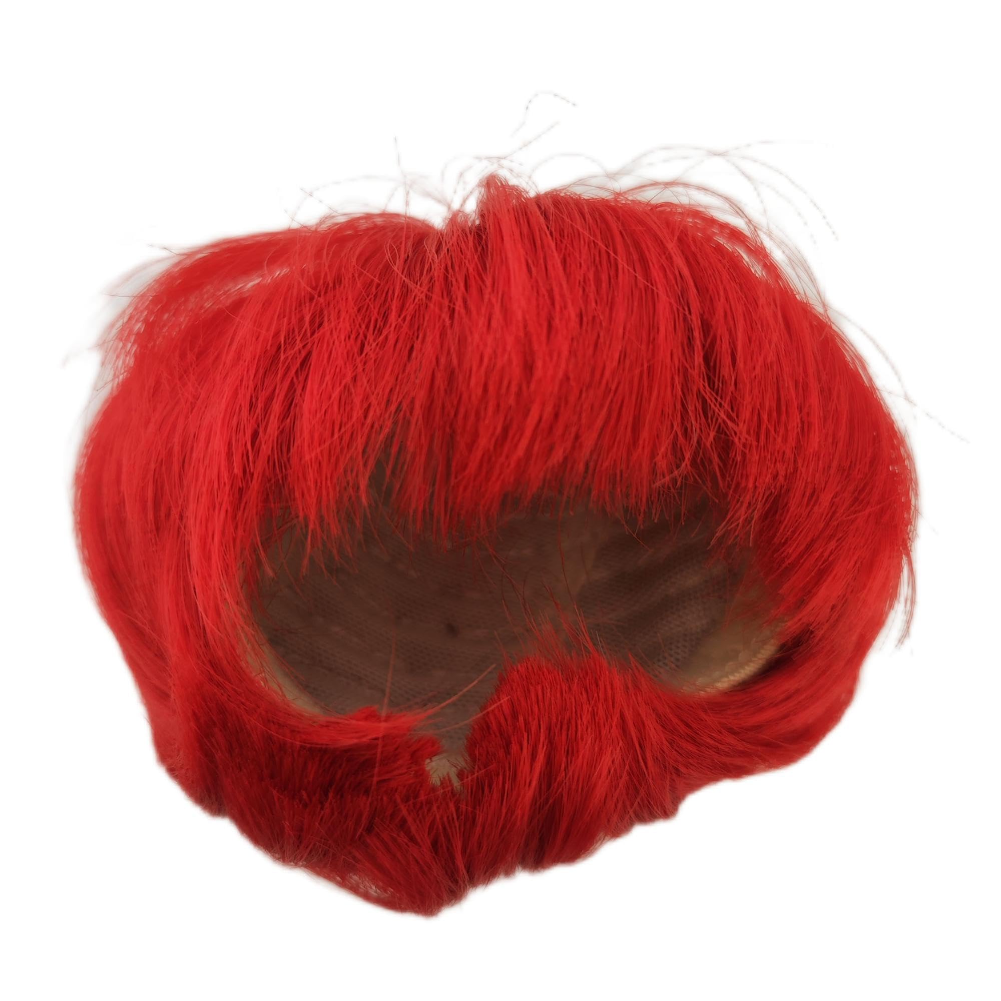 bjd sd 1/4 Uncle Antique Doll Wig Head Circumference 7-8inch(18-19cm) red Hair Set Cute Short Hair