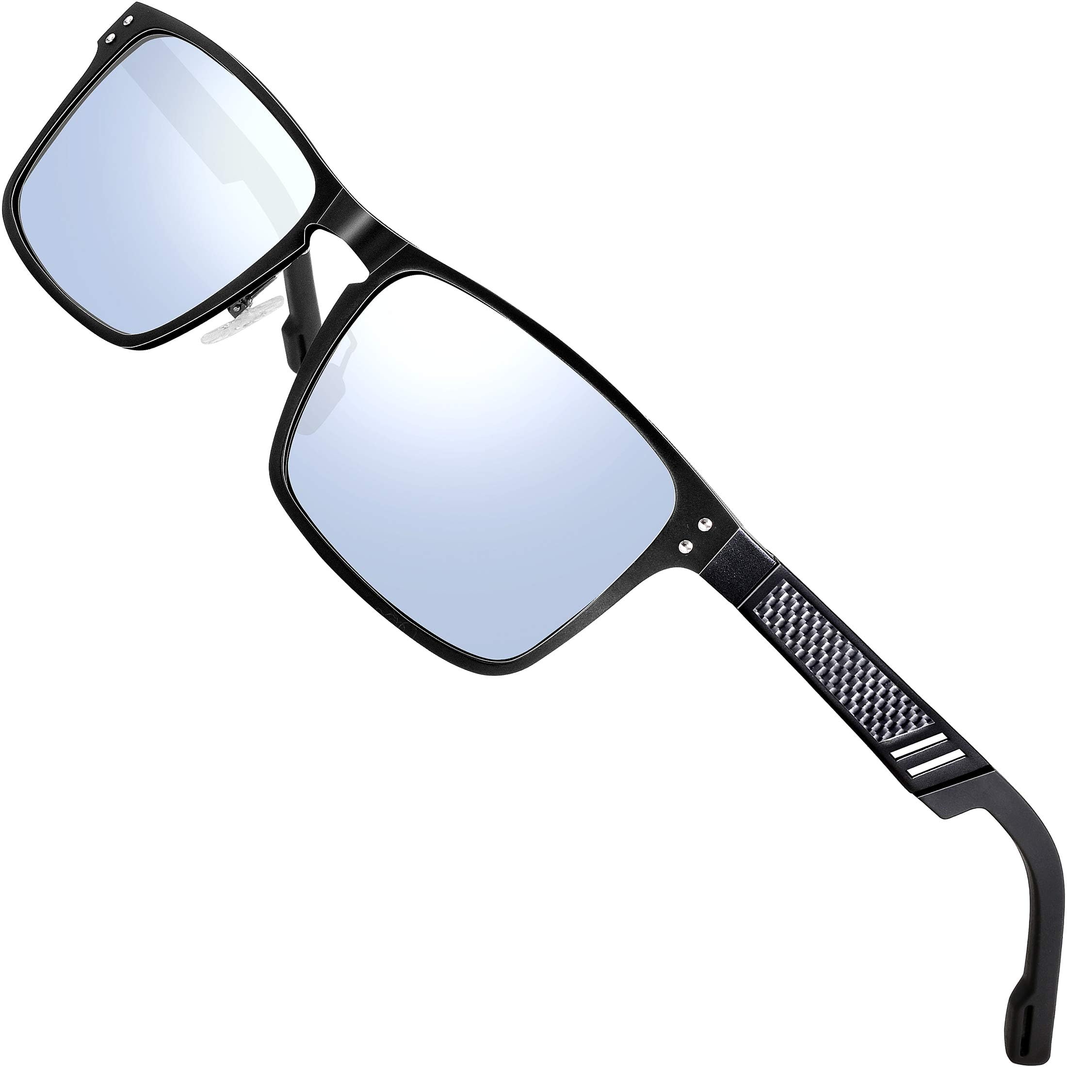 ATTCL Polarized Sunglasses Men Square Al-Mg Metal Ultralight UV400 Driving