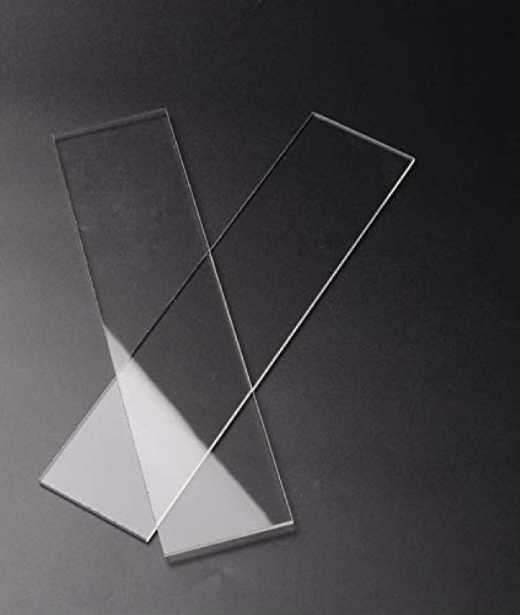 Acrylic Slides 2 mm Transparent, 2.5 x 8 cm (Pack of 6) High Quality Imported - Image 2 thumbnail