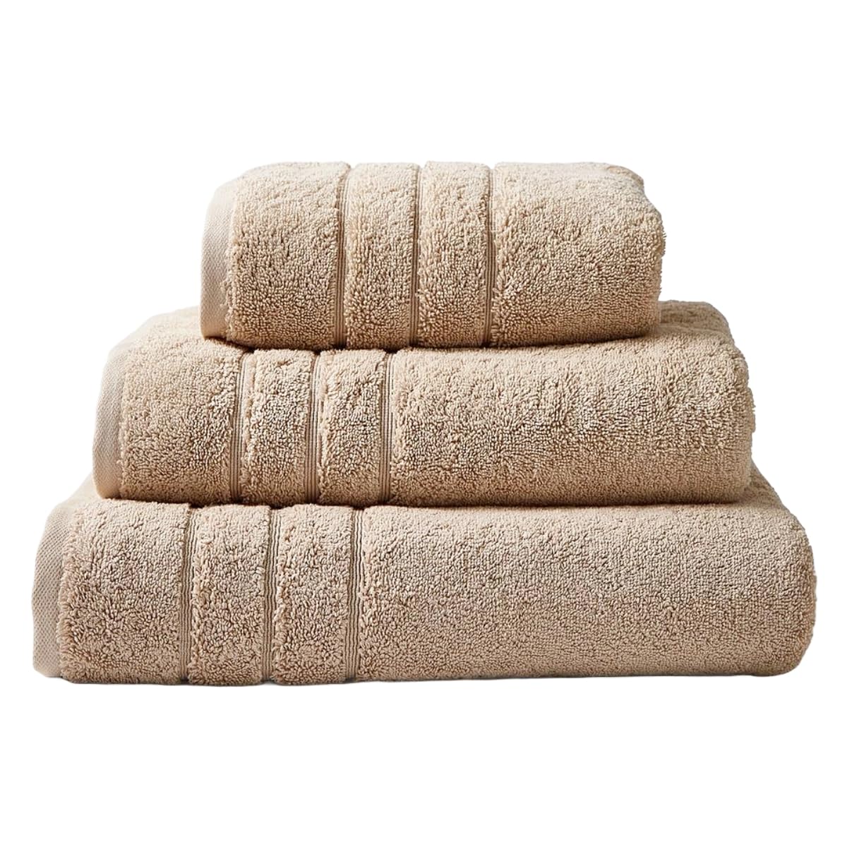 Allure Bath Fashions Stone Allure Hotel Luxury Bath Sheet, Thick Heavyweight 800Gsm, 100% Cotton, Large Bath Towel 100 X 150Cm (Stone)