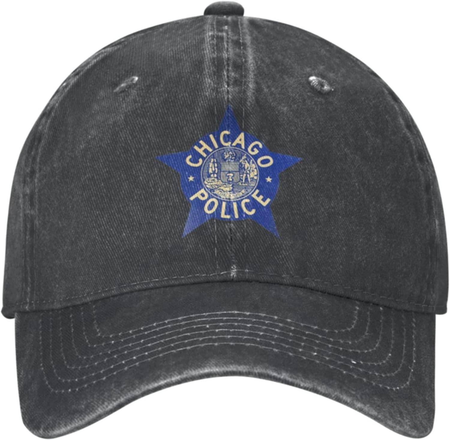 GenericChicago Police Hat Adjustable Baseball Cap Dad Cap Unisex Hat Black