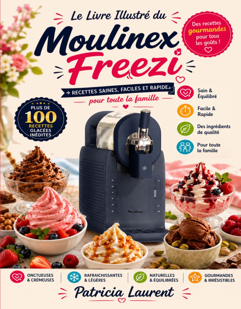 Le Livre Illustré du Moulinex Freezi: Recettes Saines, Faciles et Rapides pour toute la Famille