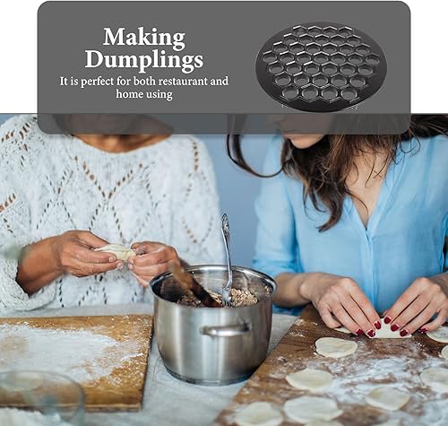 Miniatura 7 de Molde de ruso para albóndigas para hacer ravioles de metal, color negro