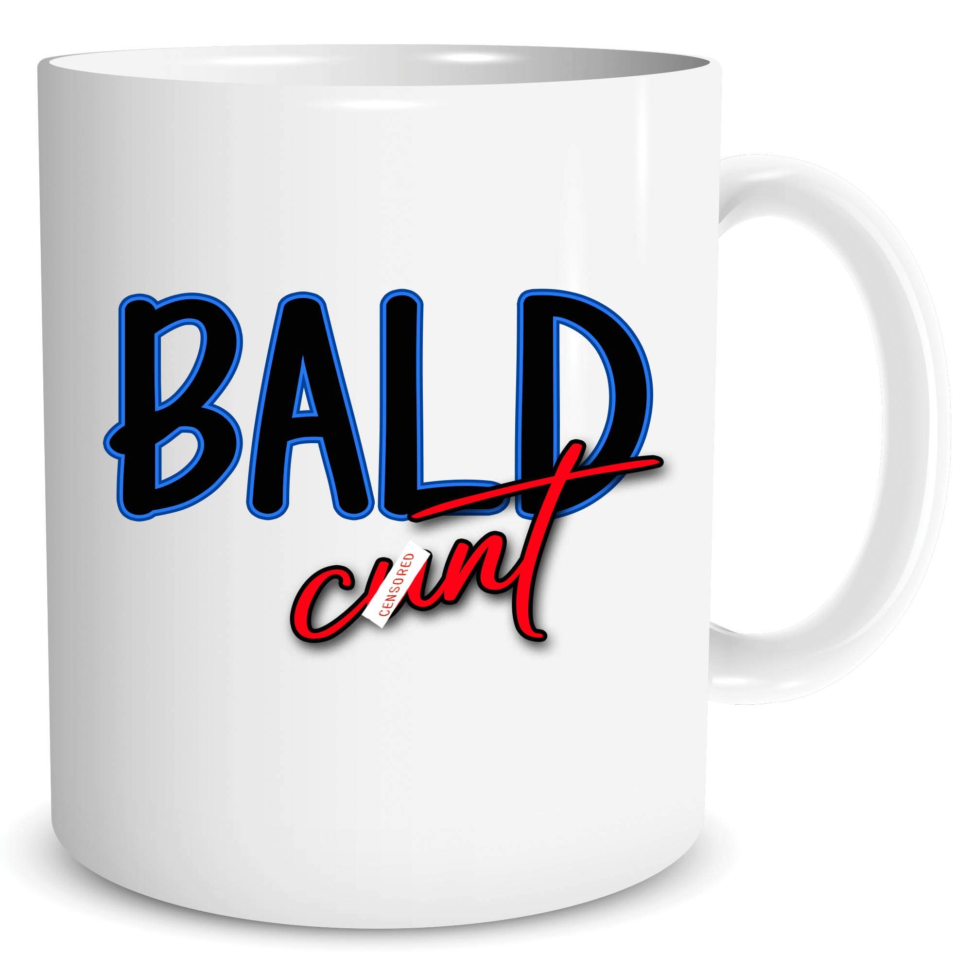 Peachy Antics White Funny Hilarious Bald Cunt Mug Rude Gifts For Him Profanity Birthday Present Christmas Boyfriend Bald Friend Dad Uncle Presents Wsdmug1576