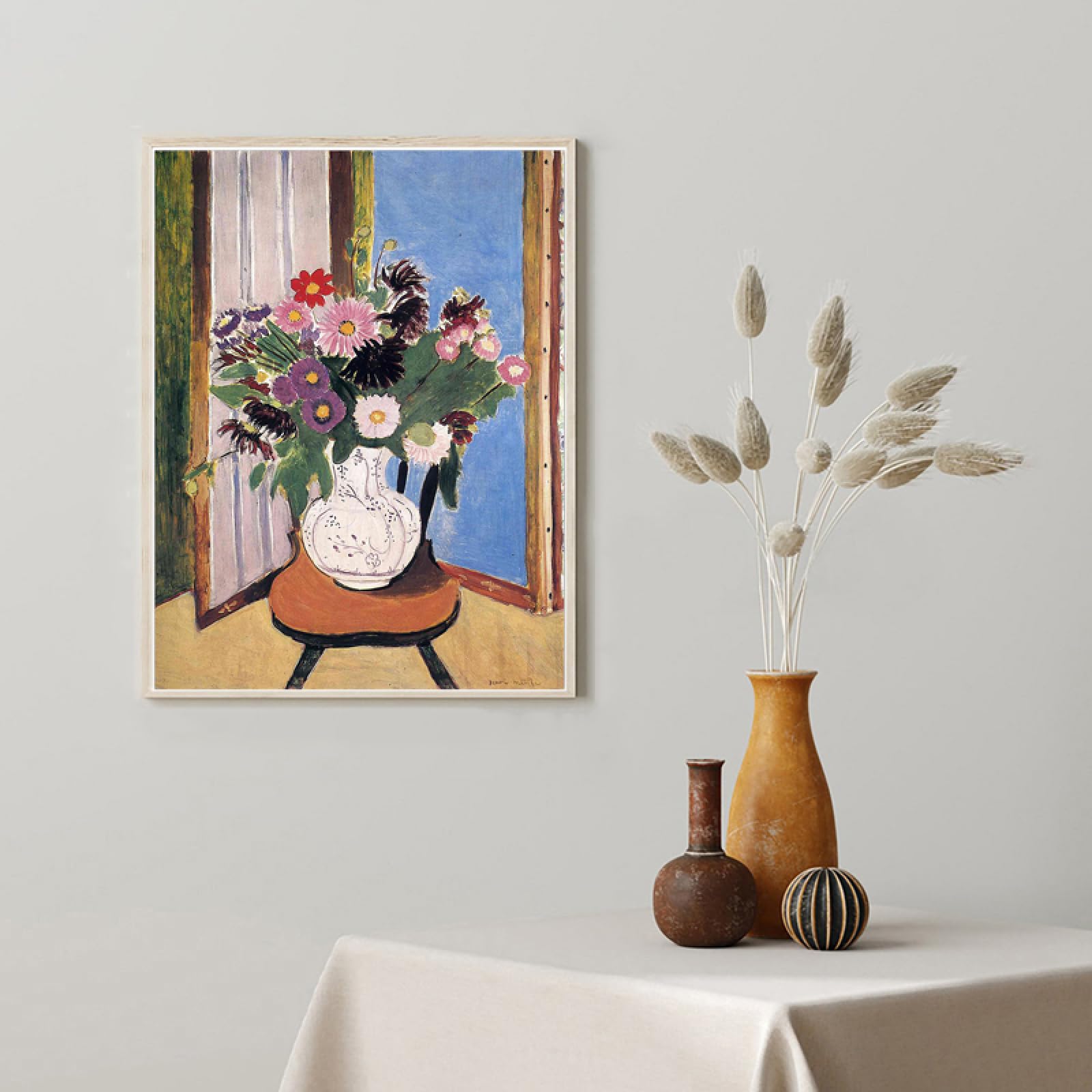 Amazon.co.jp: 有名なアンリ・マティスのポスター《花》キャンバス