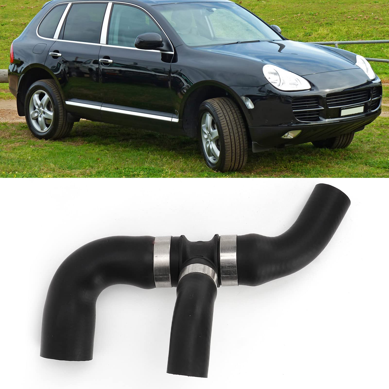 Wąż Płynu Chłodzącego, 95510632350 Przewód Odpowietrzający Turbo Przewód Odpowietrzający Przewód Odpowietrzający Turbo z łącznikiem T Zamiennik dla 4,5 L