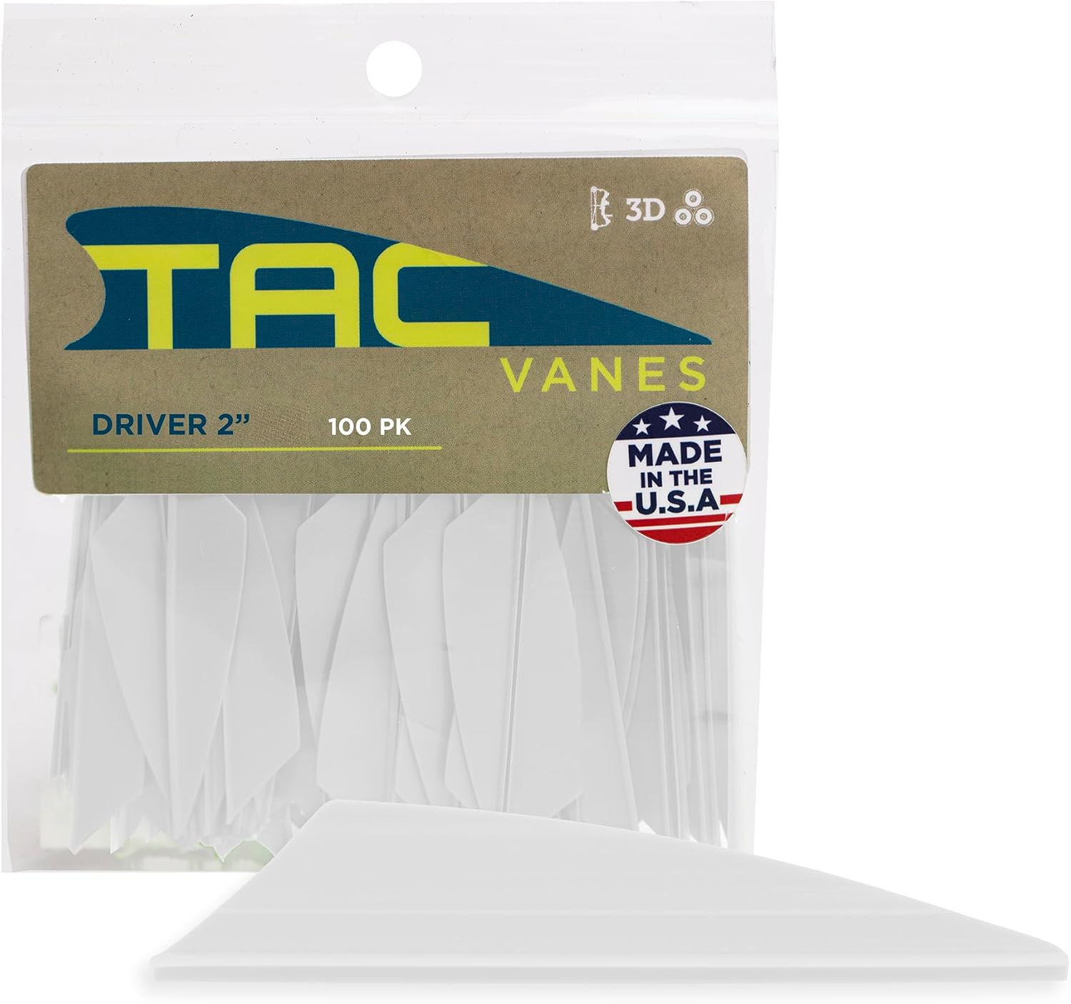 TAC Vanes Driver Hybrid Vanes, Vanes for Archery Bowhunting and Recreational Shooting