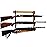 Rush Creek Creations | Indoor Gun Rack for up to 3 Rifles or Shotguns, Wood Construction with Scratch-Resistant Finish Gun Storage for Firearms, Alternative for Gun Safe for Rifles and Pistols