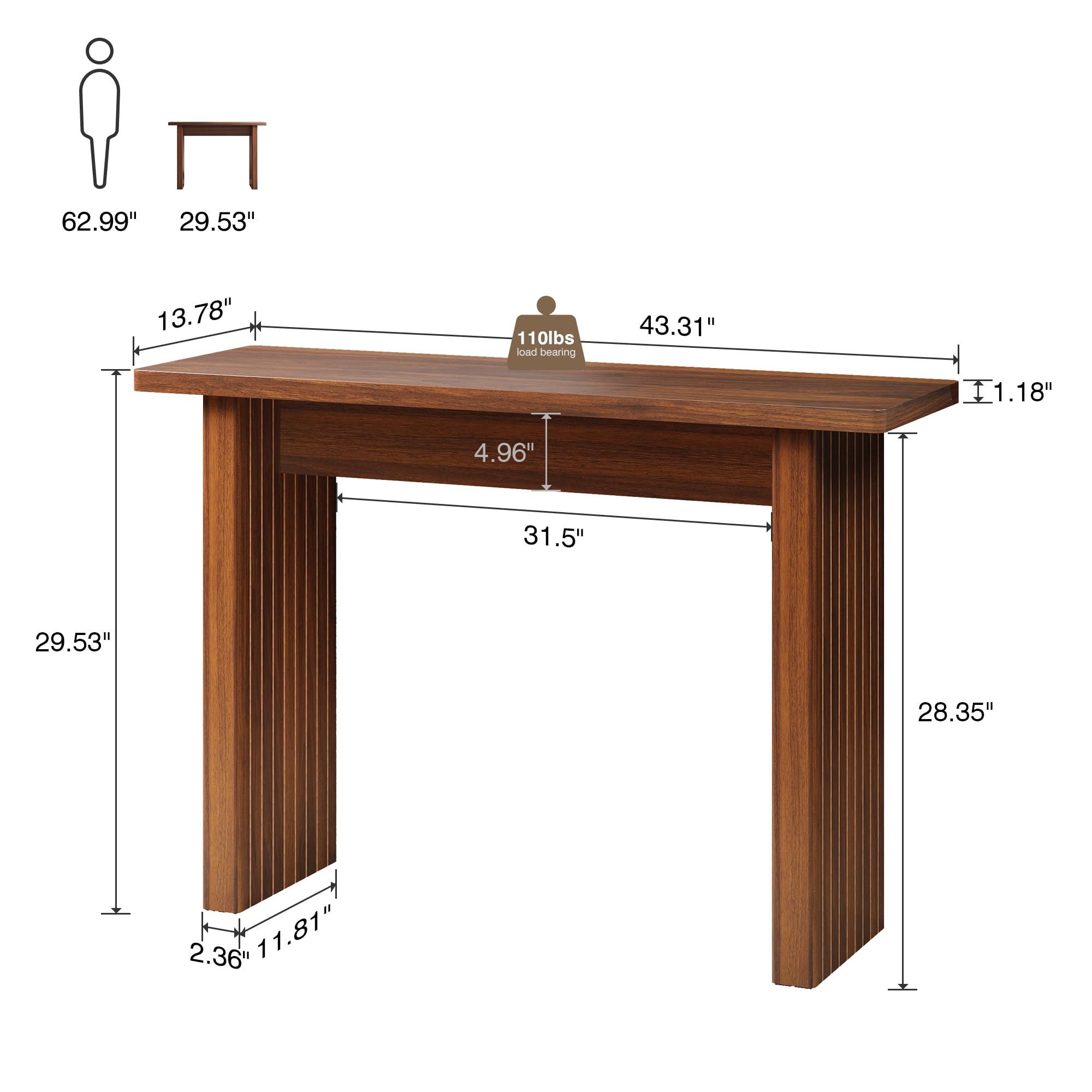Console d'entrée en Bois aux Pieds sculptés – Un Meuble de décoration Traditionnel pour embellir Votre entrée