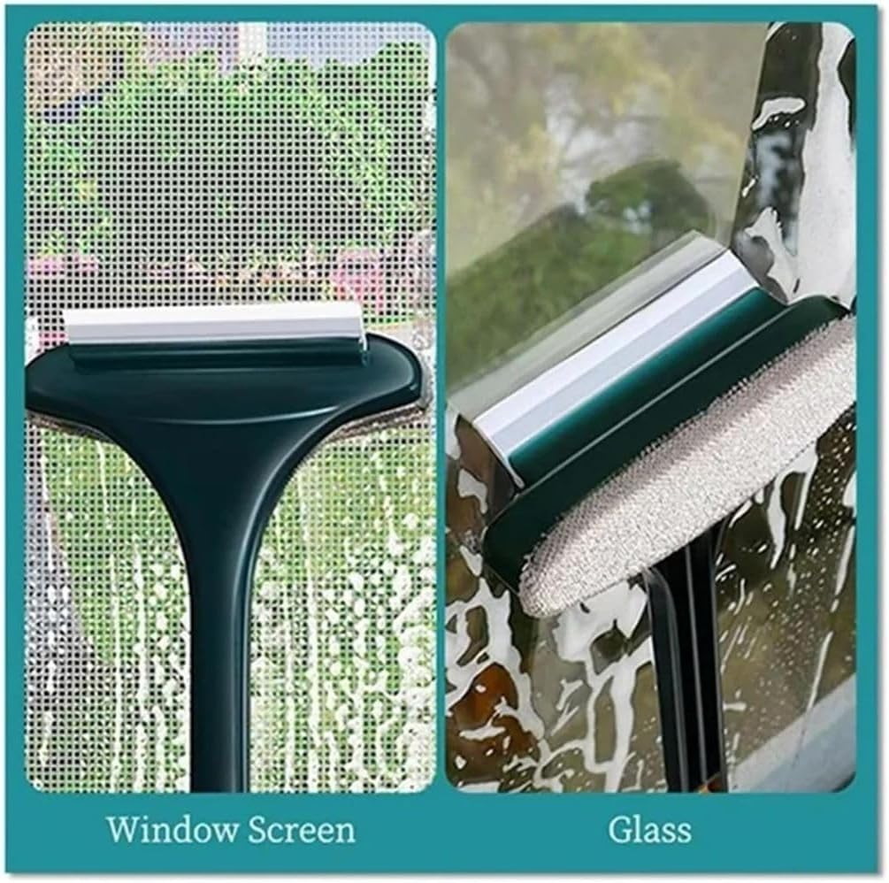 2 in 1 Multifunctional Mesh Cleaner Brush for & Screens - Effective Glass & Screen Cleaning Tool, Ergonomic Design, Pink Blue