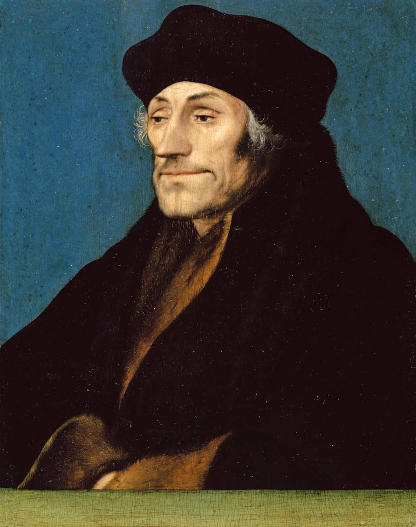 HRJUBWREE Vintage Poster Photo Wall Print Mural Artwork Portrait of Erasmus of Rotterdam by Hans Holbein the Younger Art Prints Painting for Office Decor 60x90cm