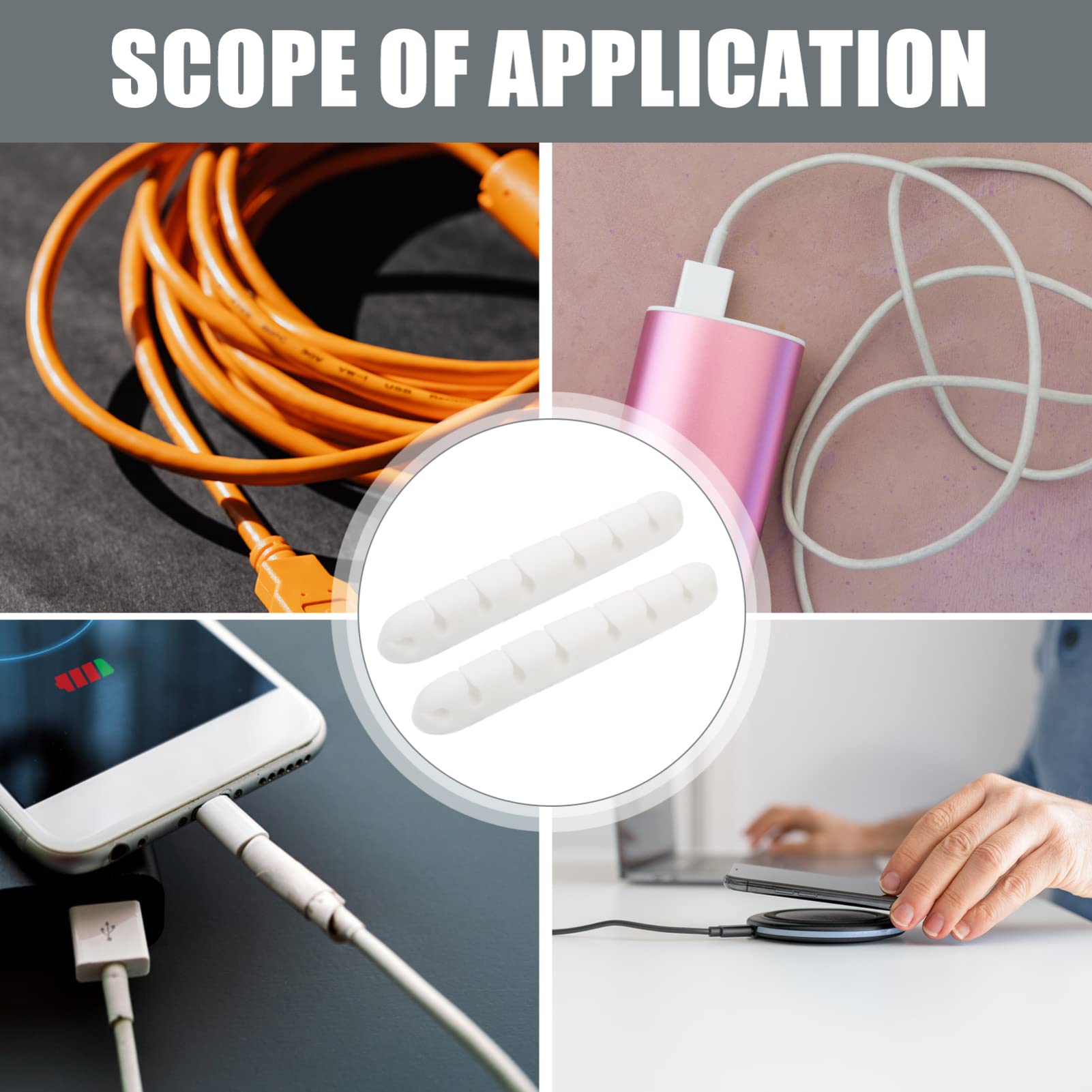 Artibetter 10stücke Kabel Organizer Selbstklebend Mit Fächern Kabelmanagement Für Schreibtisch Usb-ladekabel Halterung Einfache Installation Für Zuhause Und Büro