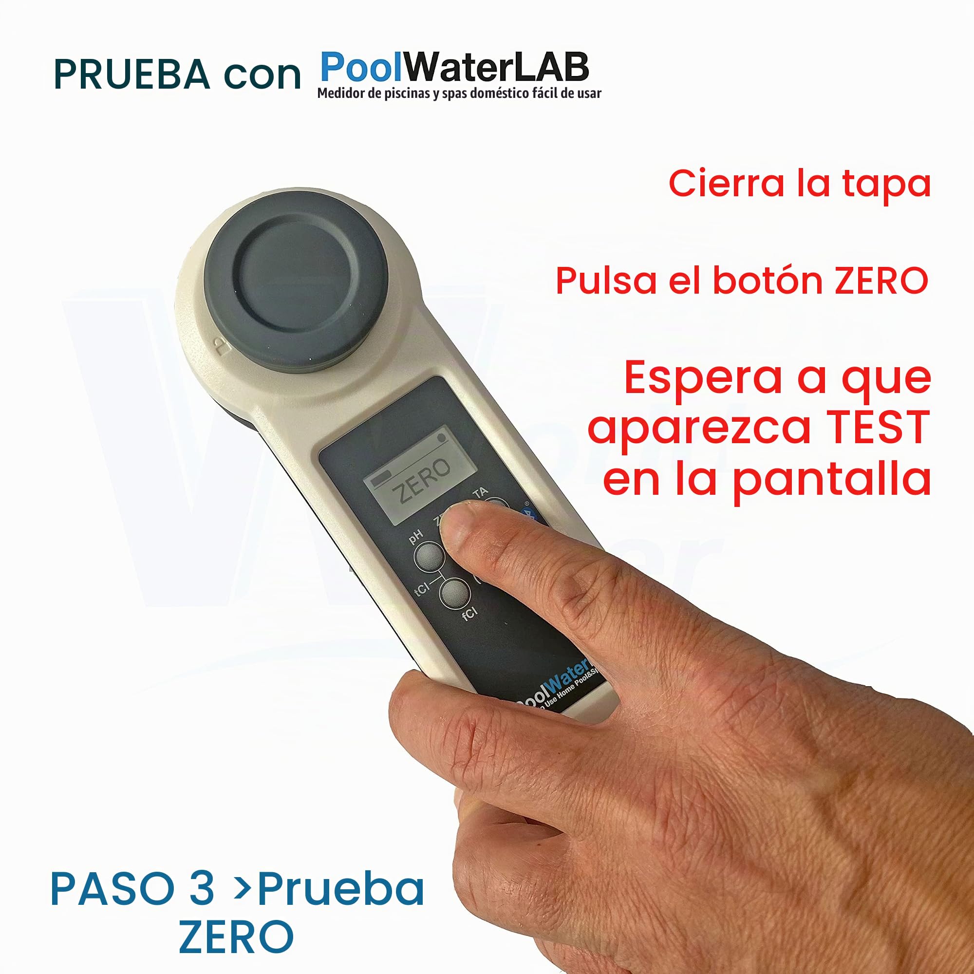 Electrónico Poolwassertester Poollab 9 en 1 Medidor Control de la Calidad Del Agua
