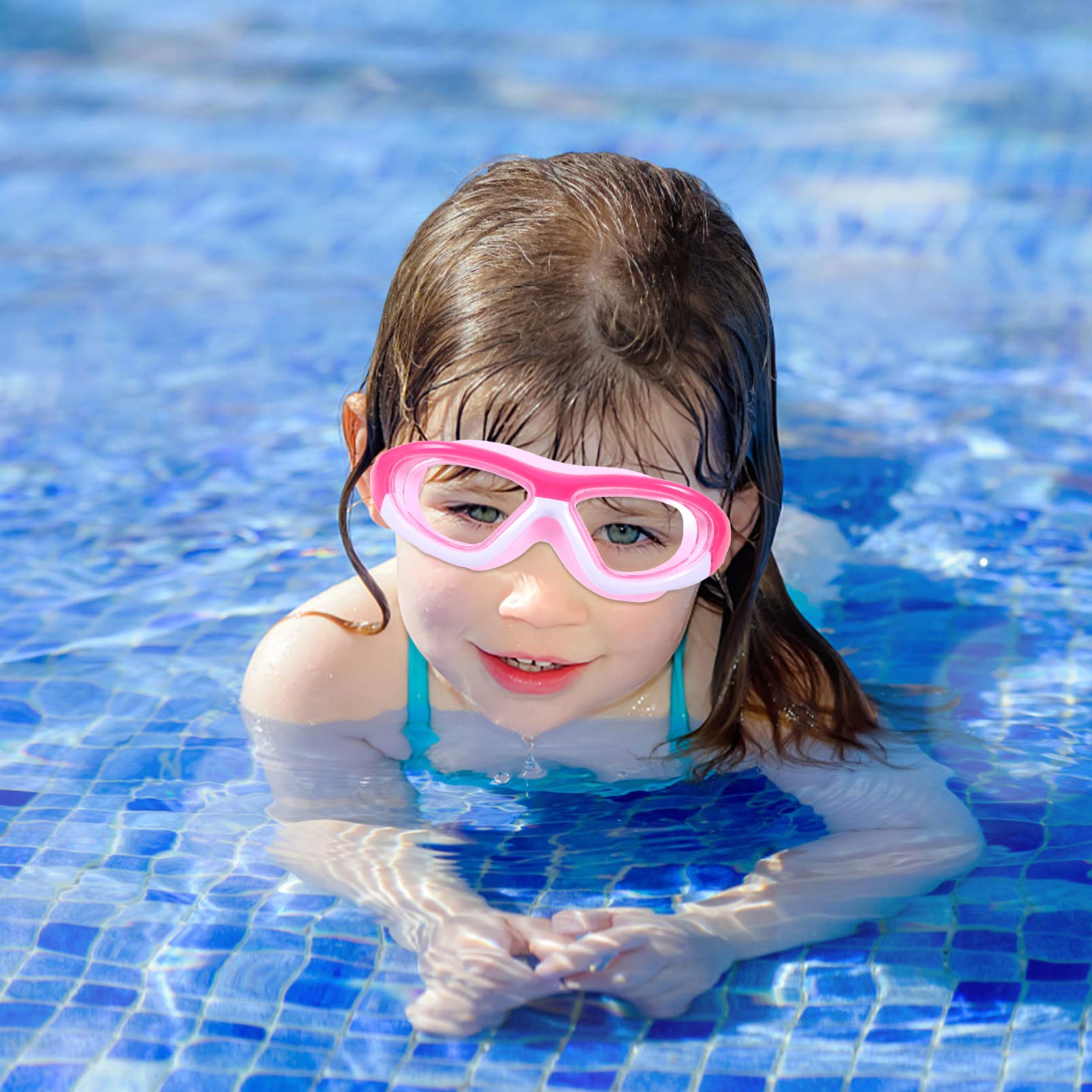 jojofuny 3 Pièces Lunettes De Plongée Lunettes De Plage Natation Version Large De Natation Anti-buée D'eau Junior Polarisé Des De Protection Pc Enfant