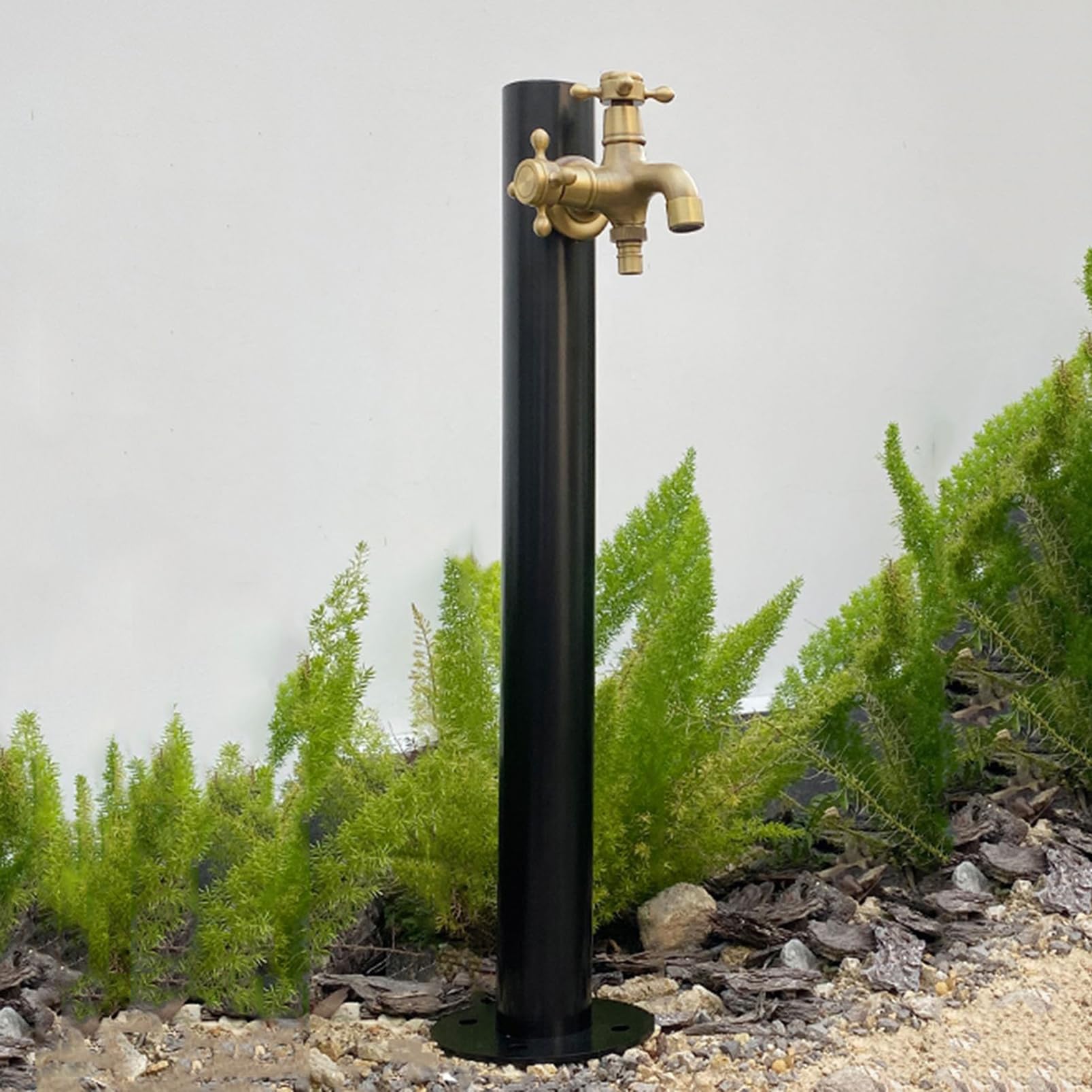 BHGFYXBS Outdoor Faucet Water Column, Stainless Steel Cylindrical Water Column Frost Free Outdoor, Freestanding Vertical Garden Water Column For Garden Farm Courtyard Watering Irr,F