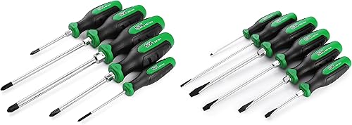 SK Juego de destornilladores de 11 piezas, incluye destornilladores Phillips de 5 piezas y destornilladores ranurados de 6 piezas