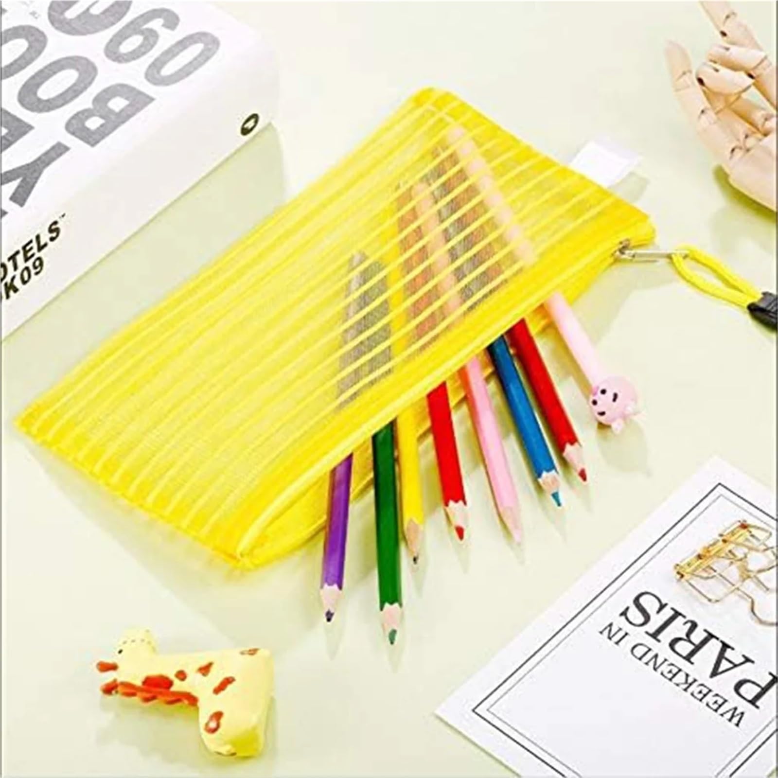 bolsas Ziploc reutilizables, Bolsa De Malla Con Cremallera Paquete 80 Multicolor 23x12cm