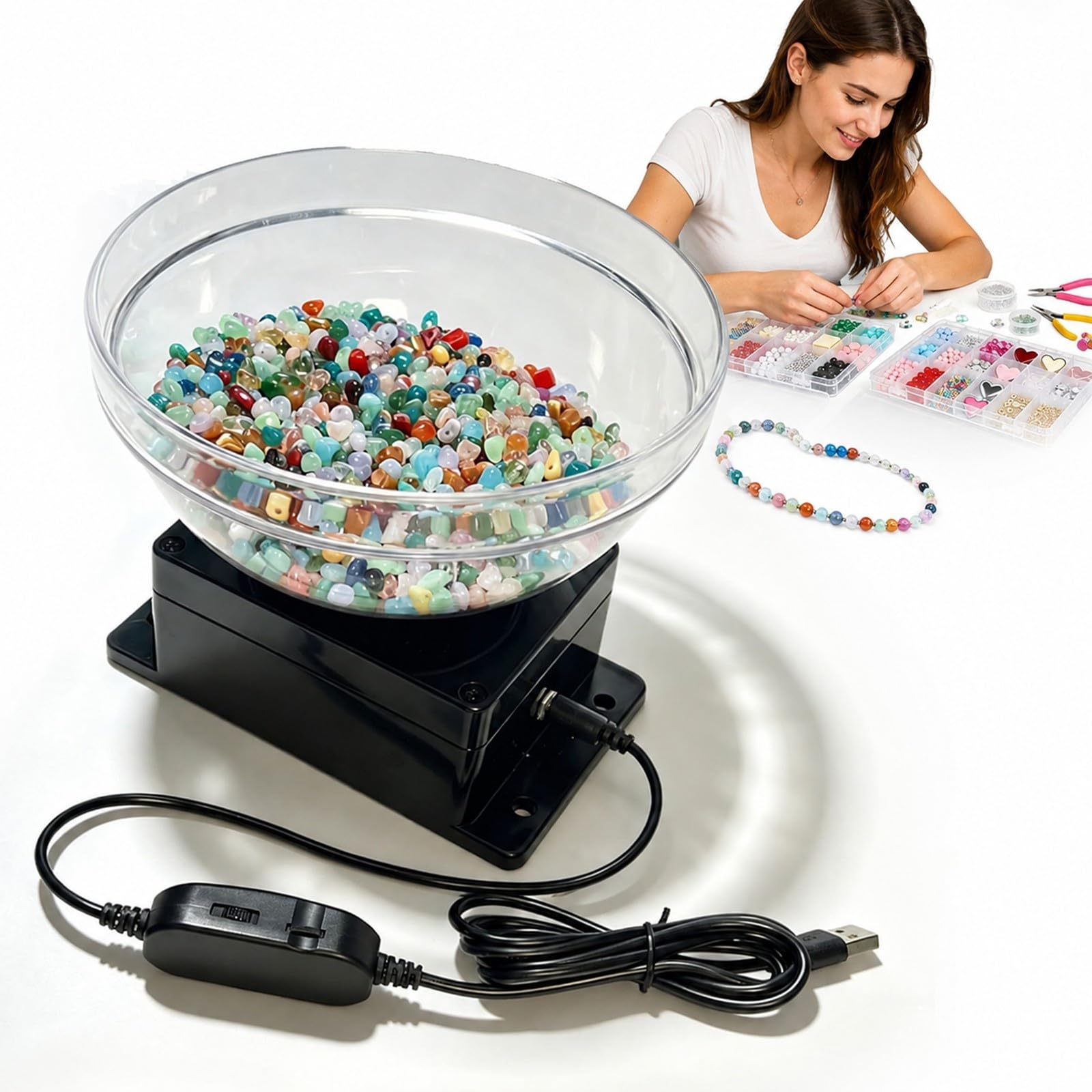 Kit Infila Perline Elettrico for Creazione di Gioielli, Macchina Rapida