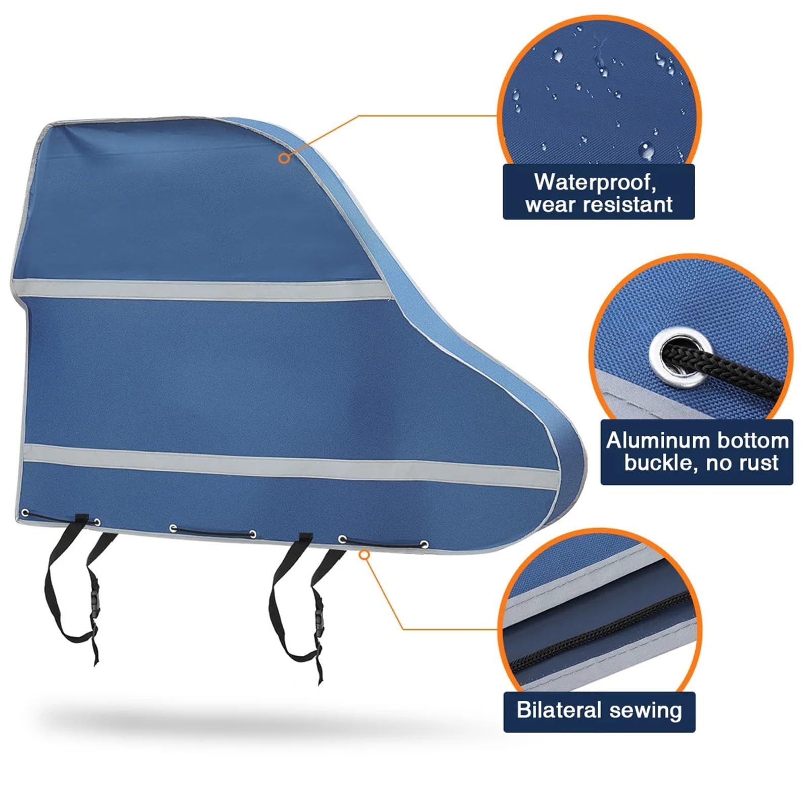 Deichselabdeckung 420D Oxford Stoff Universal Wasserdicht Caravan Trailer Anhängerkupplung Abdeckung Schloss Abdeckungen for Wohnmobil