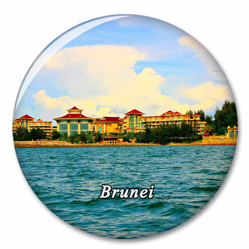 Kxrsm Bxtkpq-Brunei-848 Brunei Fridge Magnet Decorative Magnet Bottle Opener Tourist City Travel Souvenir Collection Gift Strong Refrigerator Sticker