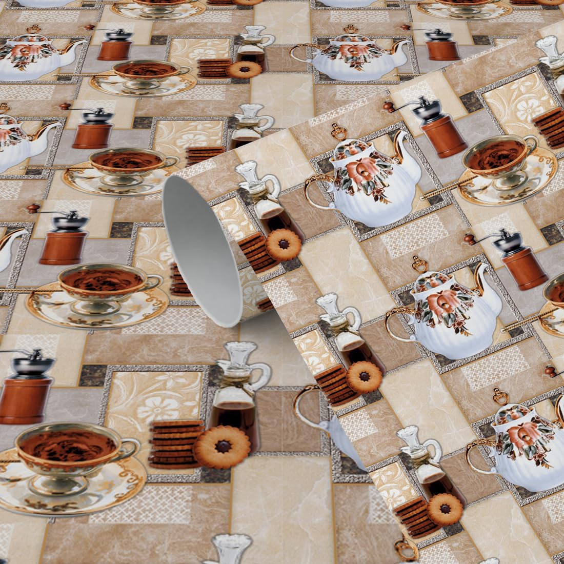 WallDaddy Self Adhesive Wallpaper for Kitchen Wall | Size (200x40) Cm | Oil Proof Wallpaper | Water Proof Wallpaper | Wall Sticker for Home Foil Wallpaper (2 Meter) (B0CKVRKWD6) Amazon Price History, Amazon Price Tracker