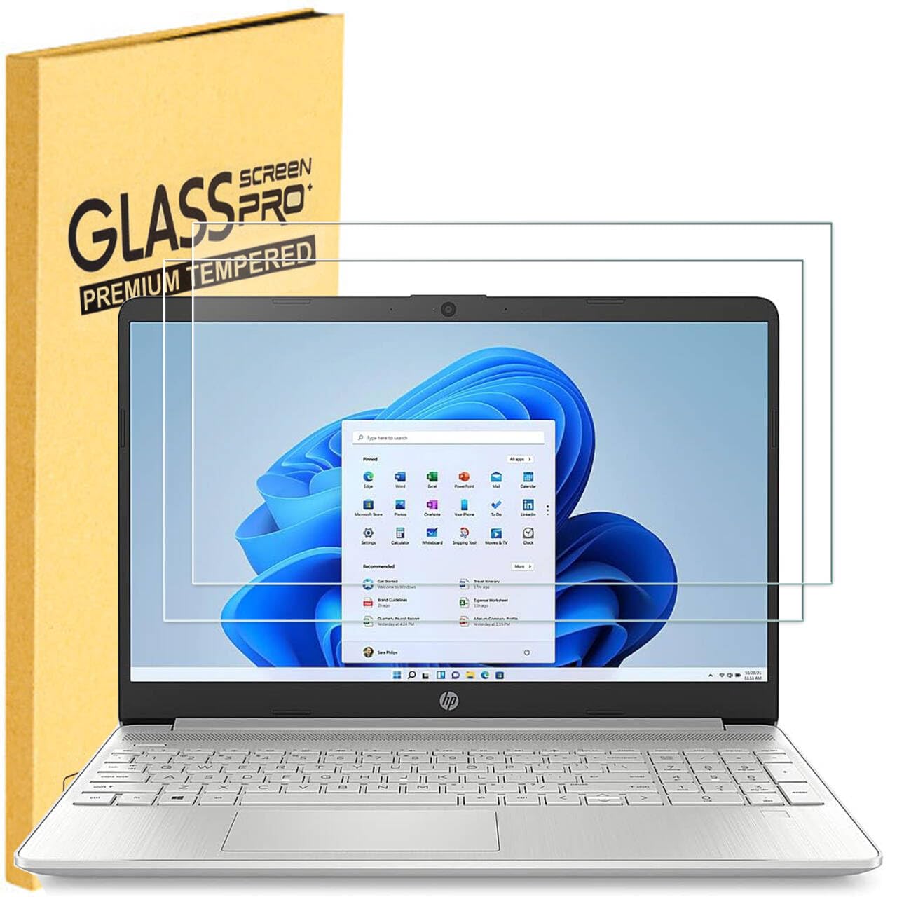 Photo 1 of 2 Pack 16 inch Tempered Glass Screen Protector for HP OmniBook 5 16/OMEN 16/OmniBook 7 16/Envy 16/Spectre x360 16/ZBook 16 / EliteBook 6/EliteBook 860/865/665/660/460/465 (G11/G10/G9)16" laptop