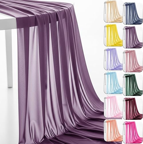 Miniatura 8 de Tela de gasa de 60" por yarda precortada, tela transparente para drapeado de arco de boda, tela para decoración de fondo de fiesta, decoración de