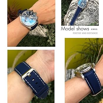 Amazon.co.jp: Wscebck 20mm 21mm 22mm ラバー シリコン