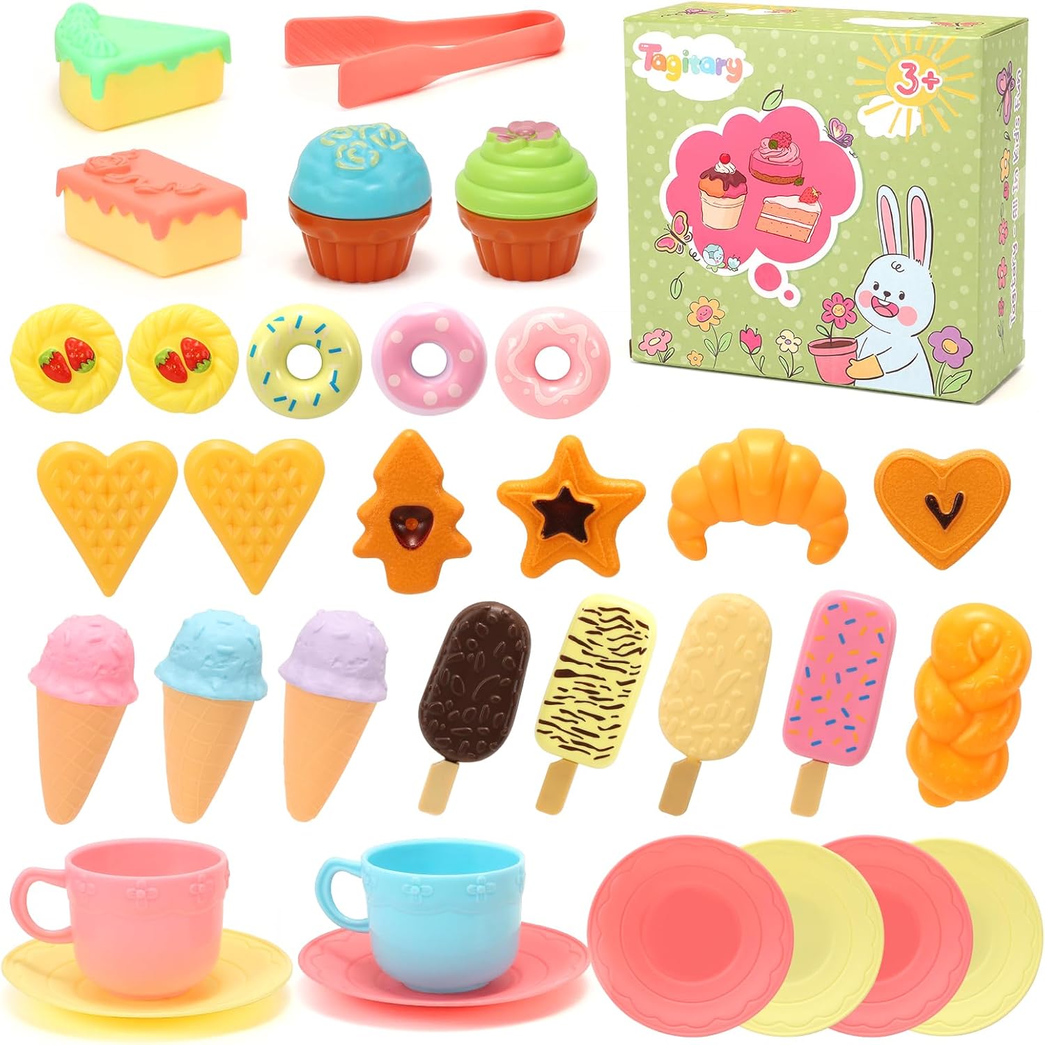 Comprar Tagitary Tea Party Set for Little Girls, 32 PCS Toys Tea Set